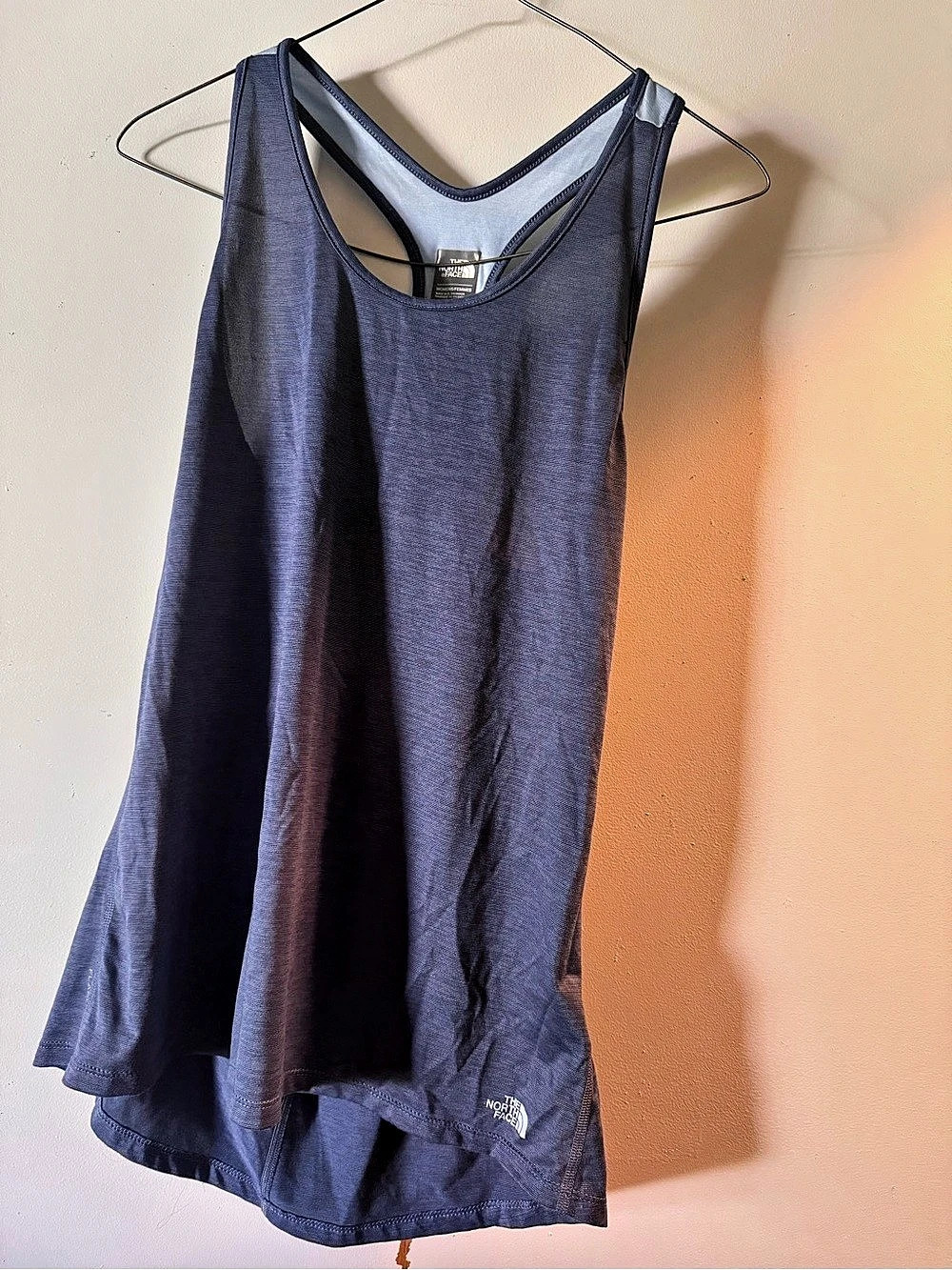 The North Face Wander Tank Top Women's Racerback Tank Blue Large